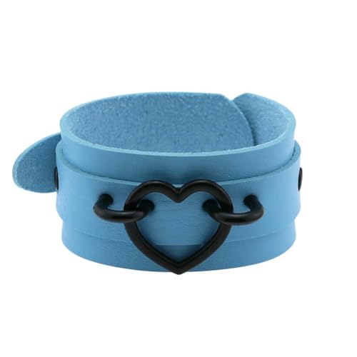 fycouyee Doppellagiges PU-Lederarmband mit personalisiertem Liebesherz-Armband fycouyee Doppellagiges PU-Lederarmband mit personalisiertem Liebesherz-Armband von fycouyee