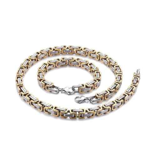 fycouyee Edelstahl Kette Armband Mode Pullover Kette Männer Kragen Ornament von fycouyee