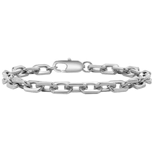 fycouyee Edelstahl Kubanisches Armband Mode lässig Figaro Titan Armband Set von fycouyee
