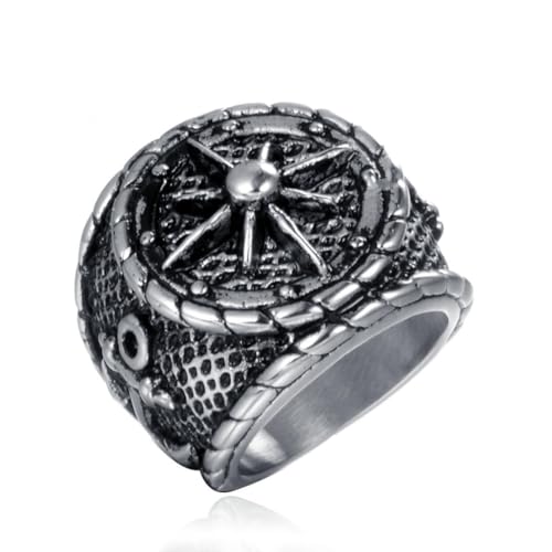 fycouyee Edelstahl Schmuck Anker Ringe Herren Statement Schmuck von fycouyee