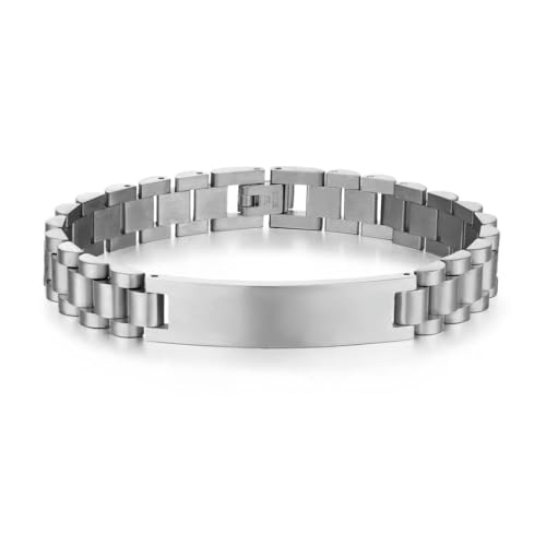 fycouyee Edelstahl gebogene Karte Paare Armbänder Armbänder Herren- und Damenschmuck von fycouyee