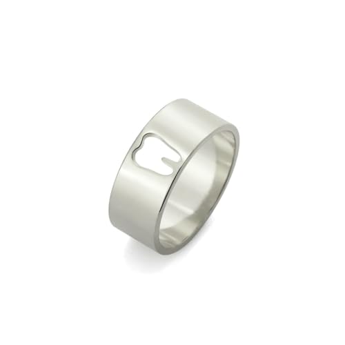 fycouyee Edelstahl hohle Zahnringe Frauen Mann Paar Ringe Modeschmuck fycouyee Edelstahl hohle Zahnringe Frauen Mann Paar Ringe Modeschmuck von fycouyee