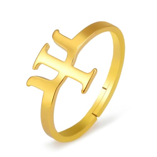 fycouyee Einfacher geometrischer Kerzenhalter offener Ring Edelstahl verstellbarer Modeschmuck von fycouyee