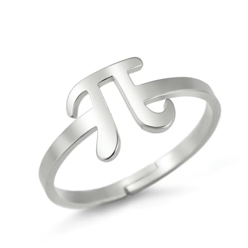 fycouyee Einfacher geometrischer Kerzenhalter offener Ring Edelstahl verstellbarer Modeschmuck von fycouyee