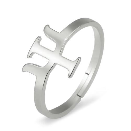 fycouyee Einfacher geometrischer Kerzenhalter offener Ring Edelstahl verstellbarer Modeschmuck von fycouyee