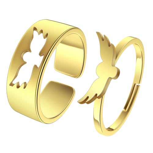 fycouyee Eule Ring Edelstahl Paar Ring personalisierte Herren- und Damenringe fycouyee Eule Ring Edelstahl Paar Ring personalisierte Herren- und Damenringe von fycouyee
