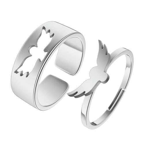 fycouyee Eule Ring Edelstahl Paar Ring personalisierte Herren- und Damenringe fycouyee Eule Ring Edelstahl Paar Ring personalisierte Herren- und Damenringe von fycouyee
