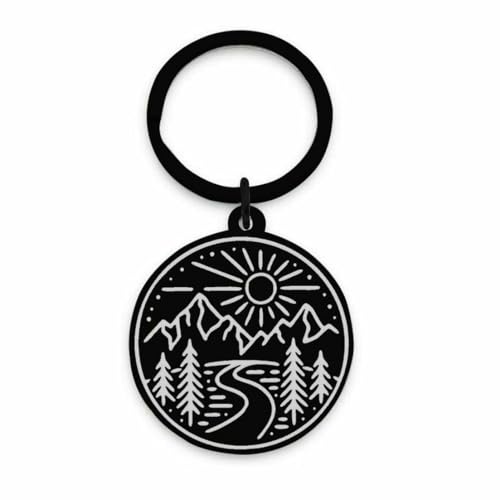 fycouyee Forest Adventure Lovers Halskette für Männer und Frauen aus schwarzem Edelstahl fycouyee Forest Adventure Lovers Halskette für Männer und Frauen aus schwarzem Edelstahl von fycouyee