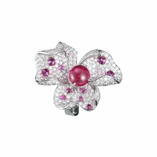 fycouyee Französischer Hof Luxus Ring weibliche Rubin Blumen fycouyee Französischer Hof Luxus Ring weibliche Rubin Blumen von fycouyee