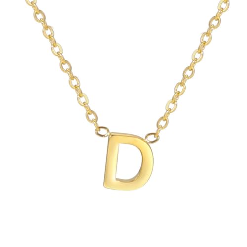 fycouyee Geschweißte 26 Buchstaben Gold 18k Schmuck Halskette aus Edelstahl von fycouyee
