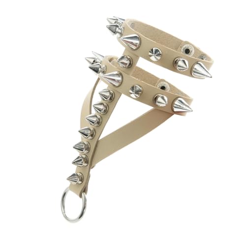 fycouyee Gothic Armband Leder Legierung genietet Punk Statement von fycouyee