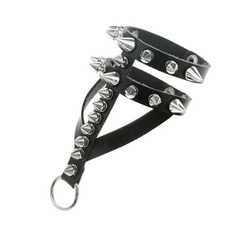 fycouyee Gothic Armband Leder Legierung genietet Punk Statement von fycouyee