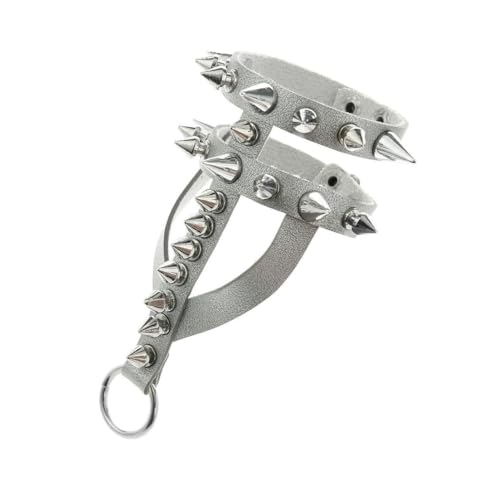 fycouyee Gothic Armband Leder Legierung genietet Punk Statement von fycouyee