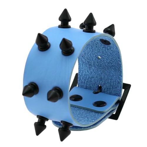 fycouyee Gothic Punk schwarzes schmal zulaufendes Niete breites Armband für Herren fycouyee Gothic Punk schwarzes schmal zulaufendes Niete breites Armband für Herren von fycouyee