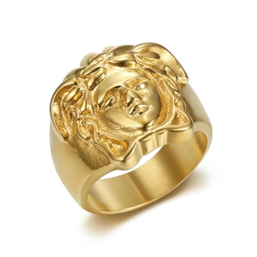 fycouyee HIP HOP HIPHOP SCHMUCK TITAN STAHL ALTGRIECHISCHE MYTHOLOGIE PAAR RING fycouyee HIP HOP HIPHOP SCHMUCK TITAN STAHL ALTGRIECHISCHE MYTHOLOGIE PAAR RING von fycouyee
