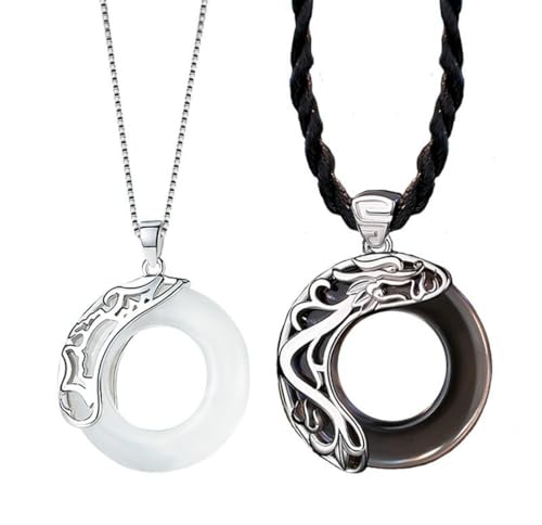 fycouyee Halskette Damen Vintage Anhänger Sonne Mond Stern Mode Schlüsselbein Kette von fycouyee