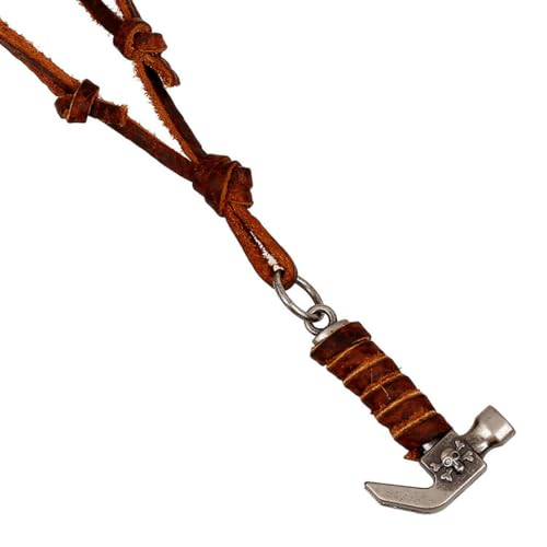fycouyee Halskette Legierung Hammer Retro Leder Seil fycouyee Halskette Legierung Hammer Retro Leder Seil von fycouyee