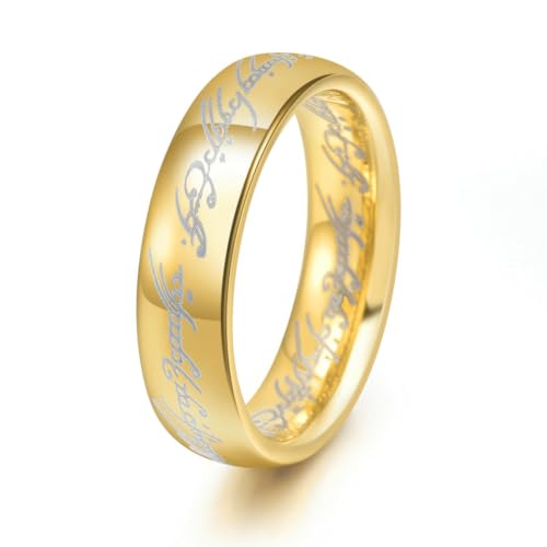 fycouyee Hand ornament personality tungsten steel magic ring men's fashion ring von fycouyee