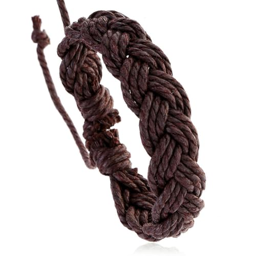 fycouyee Handgewebtes Hanfseil Armband Student Schmuck Vintage Paar Armband von fycouyee
