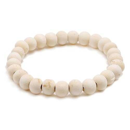 fycouyee Handperlenarmband aus Holz mit Handperlen von fycouyee