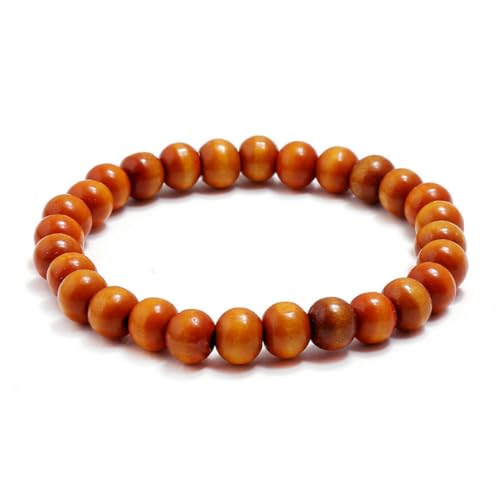fycouyee Handperlenarmband aus Holz mit Handperlen von fycouyee