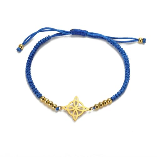 fycouyee Hexe Armband Herren Damen Seil Armband Edelstahl Amulett Schmuck von fycouyee