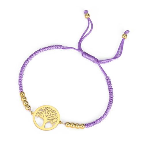 fycouyee Hexe Armband Herren Damen Seil Armband Edelstahl Amulett Schmuck von fycouyee