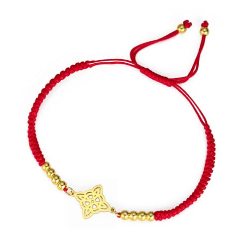 fycouyee Hexe Armband Herren Damen Seil Armband Edelstahl Amulett Schmuck von fycouyee