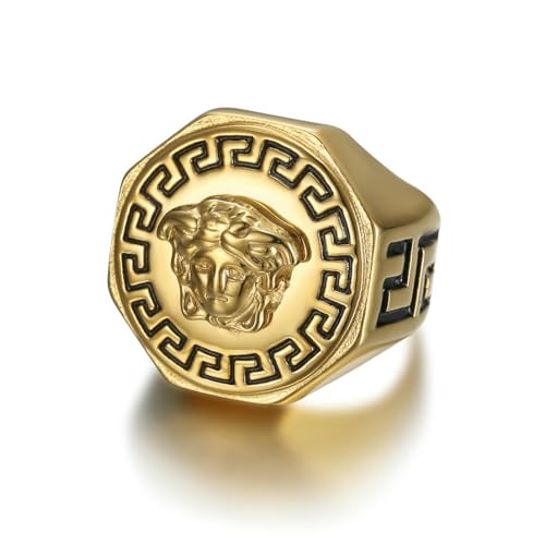 fycouyee Hip Hop Accessoires Titan Stahl Griechische Mythologie Herrenring fycouyee Hip Hop Accessoires Titan Stahl Griechische Mythologie Herrenring von fycouyee