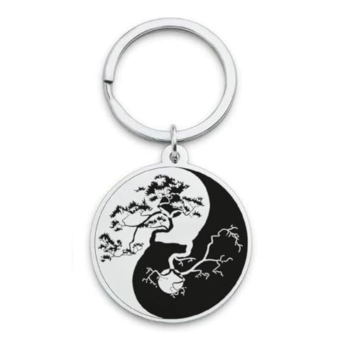 fycouyee Hip Hop Accessoires für Männer und Frauen Vintage Schlüsselanhänger Baum des Lebens Edelstahl Halskette fycouyee Hip Hop Accessoires für Männer und Frauen Vintage Schlüsselanhänger Baum des Lebens Edelstahl Halskette von fycouyee