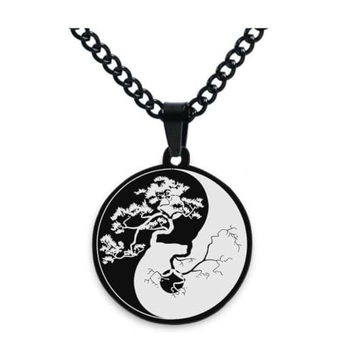 fycouyee Hip Hop Accessoires für Männer und Frauen Vintage Schlüsselanhänger Baum des Lebens Edelstahl Halskette fycouyee Hip Hop Accessoires für Männer und Frauen Vintage Schlüsselanhänger Baum des Lebens Edelstahl Halskette von fycouyee