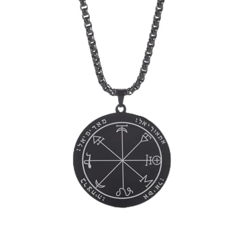 fycouyee Hip Hop Persönlichkeit Vintage Choker Accessoires Kompass Mann und Frau Paar Solomon Edelstahl Halskette fycouyee Hip Hop Persönlichkeit Vintage Choker Accessoires Kompass Mann und Frau Paar Solomon Edelstahl Halskette von fycouyee
