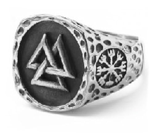 fycouyee Hip Hop Schmuck Totem Ring Herren Ring Titan Stahl Wikinger Nordics von fycouyee
