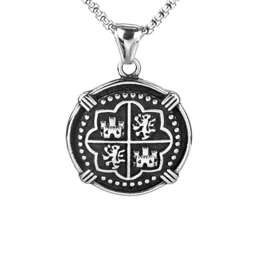 fycouyee Hip Hop Vintage Pirate man Stainless Steel Necklace Jewelry von fycouyee