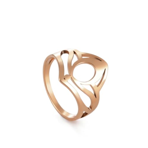 fycouyee Hohle Hutringe Creative Personality Edelstahlringe für Männer und Frauen fycouyee Hohle Hutringe Creative Personality Edelstahlringe für Männer und Frauen von fycouyee