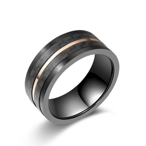 fycouyee Kuroba Rose two-tone single ring men's ring carbon brazing ring von fycouyee