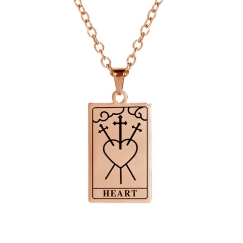 fycouyee Männer & Frauen Mode Tarot Anhänger Star World Fortune Tarot Kragen Edelstahl Halskette fycouyee Männer & Frauen Mode Tarot Anhänger Star World Fortune Tarot Kragen Edelstahl Halskette von fycouyee