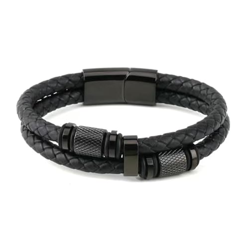fycouyee Mode Geflochtenes Leder Seil Armband Männer von fycouyee