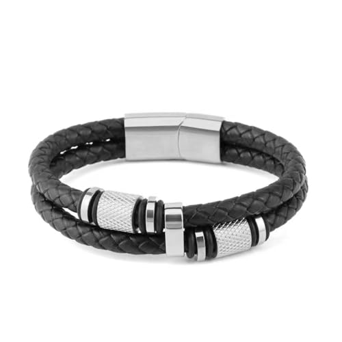 fycouyee Mode Geflochtenes Leder Seil Armband Männer von fycouyee