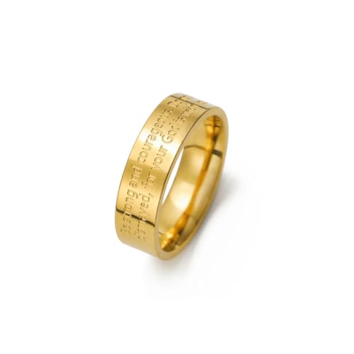 fycouyee Mode MINIMALISTISCHE GEOMETRISCHE ÄSTHETIK stilvoller PAAR RING JOSHUA 6MM EDELSTAHL RING von fycouyee