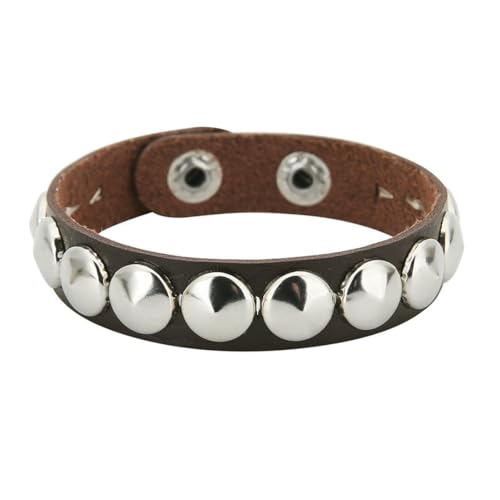 fycouyee Mode Punk Ohrstecker Armband Edelstahl Schnapparmband von fycouyee