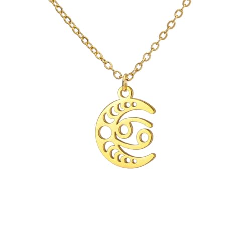 fycouyee Mode Sternzeichen Frau Schmuck Edelstahl Halskette fycouyee Mode Sternzeichen Frau Schmuck Edelstahl Halskette von fycouyee