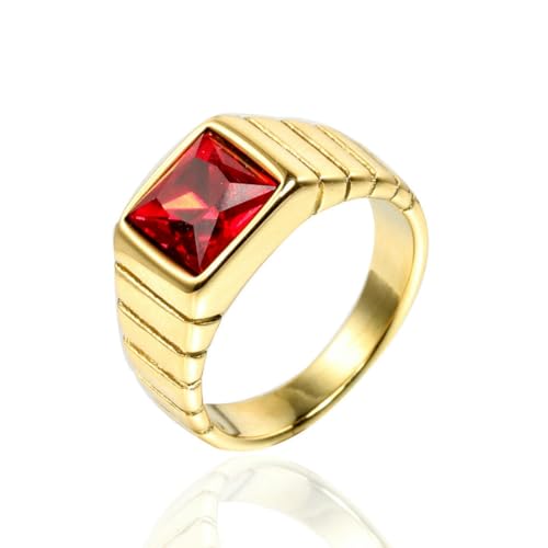 fycouyee Mode einfache Herren Edelstein Ring Schmuck von fycouyee