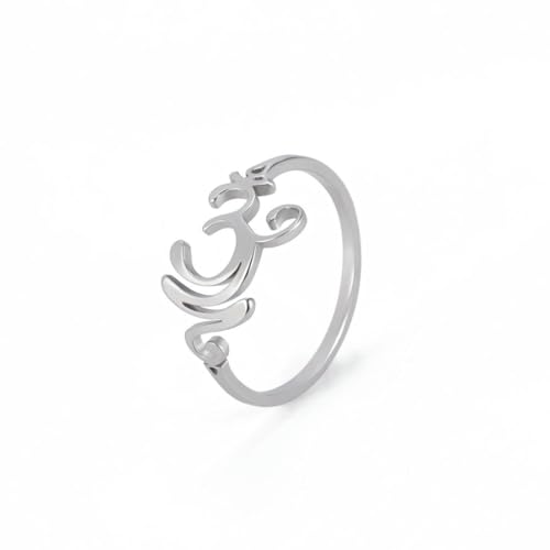 fycouyee Mode individuell einfach besondere Symbol Ringe Edelstahl Ringe von fycouyee
