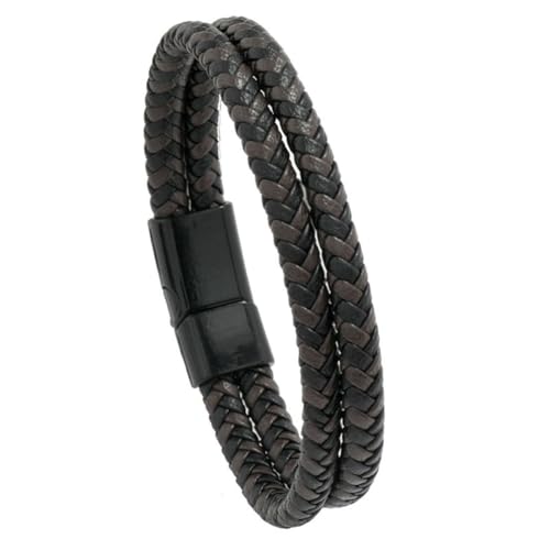 fycouyee Modeschmuck Vintage gewebte Lederarmbänder Statement Magnetschnalle von fycouyee