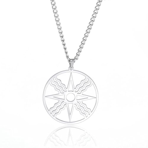 fycouyee Modische Halskette aus Edelstahl mit hohlen geometrischen Linien fycouyee Modische Halskette aus Edelstahl mit hohlen geometrischen Linien von fycouyee