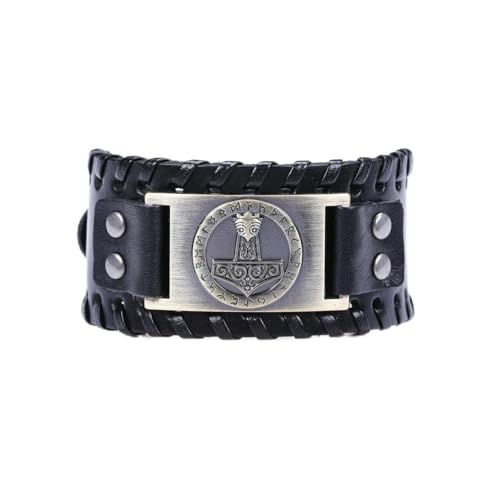 fycouyee Nordic Gvikings Odin Luenwen Anker Axt Muster Paar Armband von fycouyee