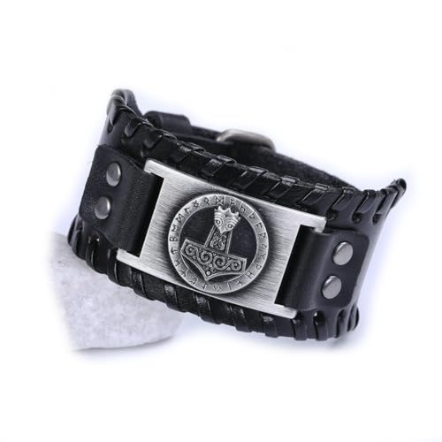 fycouyee Nordic Gvikings Odin Luenwen Anker Axt Muster Paar Armband von fycouyee
