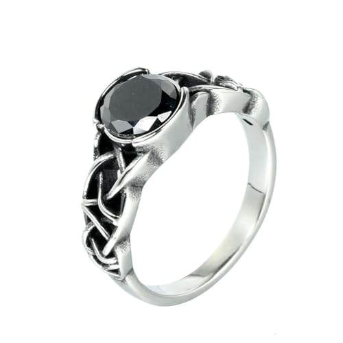 fycouyee Nordic Vintage Mythology Celtic Knot Tree of Life Gemstone Ring von fycouyee