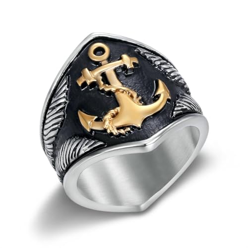 fycouyee Nordischer Wikinger Vintage Anker Ring Pirat Herren Ring fycouyee Nordischer Wikinger Vintage Anker Ring Pirat Herren Ring von fycouyee